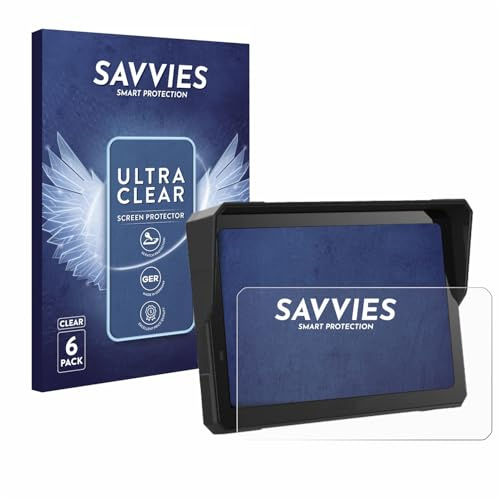 savvies Protector Pantalla para Carpuride W702 Pro 7 | 6 Unidades Transparente Protección Pantalla Made in Germany Película Ultra Transparente