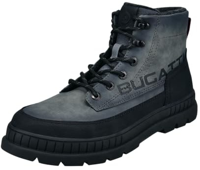 bugatti 321-aga32, Stivali Fodera Fredda Uomo, Grigio Scuro, 43 EU