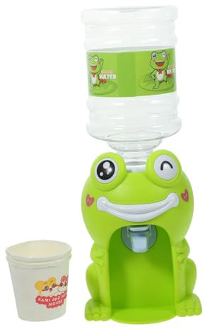 BESTonZON 1juego Dispensador De Agua Mini Cartoon para Niño Niña Juguete Educativo De Bebidas para Uso Casa y Viajes Verde