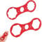 JJiaoLinin Bike Anteriore Forcella Rimozione Chiave, 2 Pezzi Chiavi per Bicicletta, Chiave Rimozione Forcella Anteriore Bicicletta Chiave, per SR Suntour XCR/XCM/XCT/RST MTB, Rosso