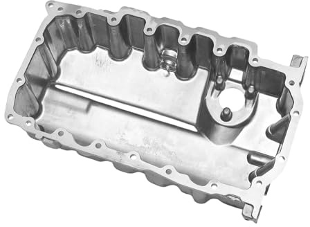 Motoforti Panoramica dell'olio motore No.04L103603, Coppa dell'olio, Coppa del cambio per Audi A3 2012-2020 in Alluminio Tono Argento