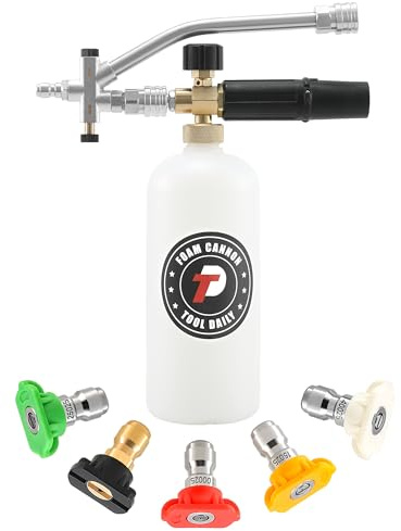 Tool Daily Foam Cannon with Dual Connector Accessory, 1/4 Quick Connect