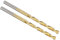PATIKIL 3mm Drill Bit, Jobber Straight Shank M2 High-Speed Steel 135° Titanium Nitride (TiN) Coated for Stainless Steel Hard Metal - 2 Pack