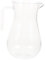 Decanter per vino in plastica trasparente con manico, aeratore da 300 ml per vino rosso e bianco