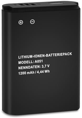 Akku für AVM Fritz!Fon C6 Telekom A051 1200mAh Li-Ion Akku Kompatibel mit Fon C6