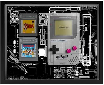 Acryl-Vitrine für Lego 72046 Game Boy Game-Konsole Bausatz, Staubdichte Transparente Box - Nur Vitrine, Display-Box Kompatibel mit Lego 72046 (Fotorahmen)