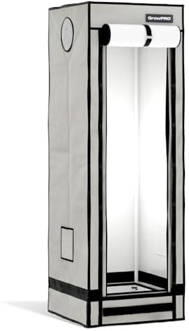 GrowPRO 4.0 XXS Growbox 40x40x120cm | Growzelt in Zwei Farben: Beige oder Chive (Beige)