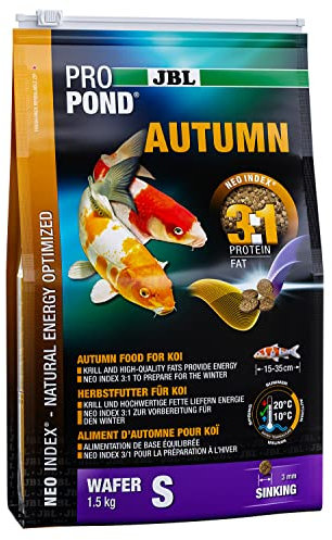 JBL Cibo autunnale per koi e mangimi, mangime stagionale, ProPond Autumn, taglia S, 1,5 kg
