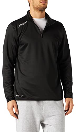 Uhlsport UHLSH Kids Essential 1/4 Zip Top Kids Sweatshirt - black/white, 164