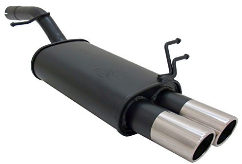 Novus Sportauspuff Endschalldämpfer Gruppe N A5402E76SR mit Endrohr 2 x 76mm SR-Design