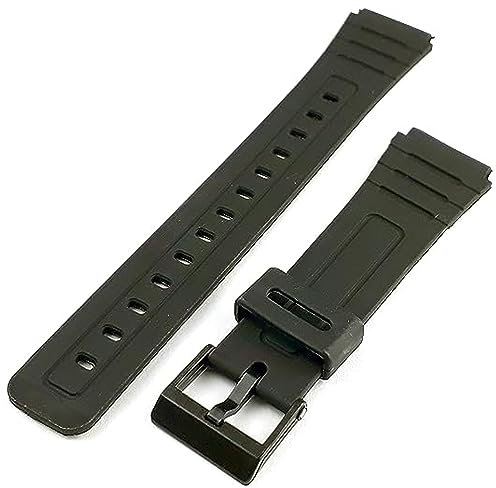 Watch Strap Generic Replacement 18mm Strap Compatible with Casio F91 F91W F91-W