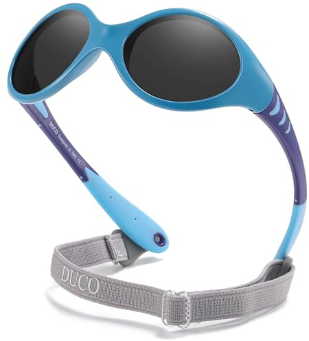 DUCO Sonnenbrille für Kinder Polarisierte Sonnenbrille Jugendliche Sportbrille Teens UV400 Schutz Radsport Tennies Jungen Mädchen 0-24 Monate K012