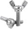 Xinrub Schmetterlingsschraube, 8 Arten 5 Teile/beutel M5 304 Edelstahl Flügel Schmetterling Schrauben Schrauben Wingbolt Maschine Fastener(M5*12mm)