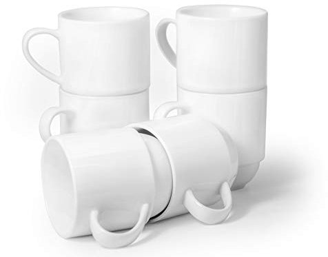 Amuse- Profesional Barista taza apilable - Set de 6 (11 oz)