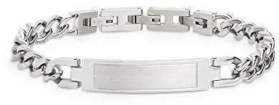 XENOX X4085 Herren Armband Edelstahl Silber 21,5 cm