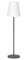 Lampadaire MOOVERE 120cm lampe sur pied gris anthracite (solaire + batterie rechargeable)