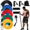 RECUTMS Fitnessbänder Set Widerstandsbänder Expander 11 Stück Fitness Stretch Workout Bänder Set Workout Bands mit Türanker Griffen für Fitness Heim Fitnessgeräte für Männer Frauen