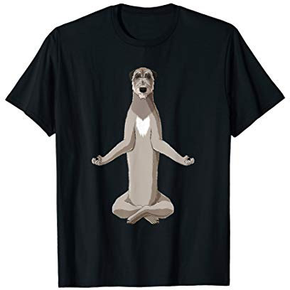 Yoga Hund Irish Wolfhound T-Shirt