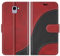 BoxTii Coque pour Galaxy J6 2018, Portefeuille Etui en Cuir PU, Magnétique Protection Housse Coque pour Samsung Galaxy J6 2018, Rouge