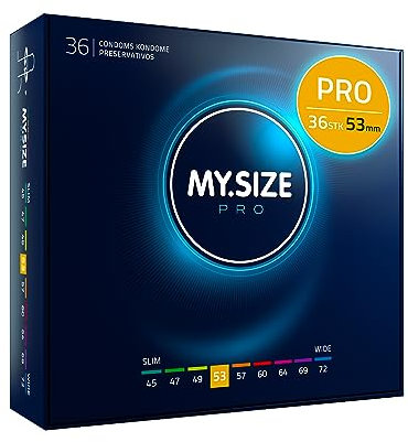 MY.SIZE PRO Kondom Größe 3, 53mm, 36 Stück - Die neue Generation MY.SIZE Kondome