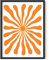 HAUS AND HUES Orangefarbene Bilder für die Wand – Hippie-Druck, bunte Poster, abstrakte Kunst-Wanddekoration (ungerahmt, 30,5 x 40,6 cm)