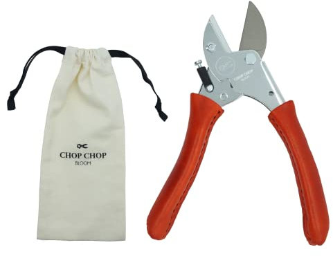 Chop Chop Bloom Tijeras de podar prémium - Tiger Lilly | 100% fabricadas en Alemania | primo y duraderas con asas de piel cosidas a mano | 1 unidad