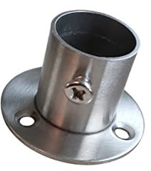 Flansch Edelstahl Flanschverbindung Wandanker Wandflansch Rohrbefestigung Halter für Rohr für Innen und Außen (19mm) 1 Stück