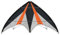 Paul Günther 1028 1028 Synergy 125 GX Sports Steering Kite Ripstop Polyester Sail with Two Swivel Coils and Strings Approximately 125 x 54 cm Suitable for Ages 10+ Black