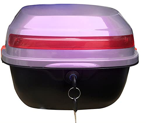 AVIITI Casco Moto Zaino Top Box Borsa Impermeabile Dello Scaffale Del Tronco Dello Scooter Motocicletta Accessori Storage Carrier Case,Viola,32x34x24cm
