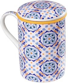 TEA SHOP - Taza de Té con filtro y tapa - Mug Classic Fez - Taza con infusor para té