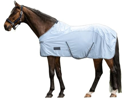 Waldhausen Regen-Fliegendecke Protect, hellblau/Nachtblau, 165 cm