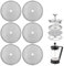 Vokmon Lot de 6 filtres de rechange en maille de 7 cm pour cafetière à piston en acier inoxydable pour cafetière à piston française 350 ml