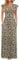 AUSELILY Damen Kurzarm Loose Hohe Taille Long Maxi Kleider mit Taschen Rundhalsausschnitt Freizeit Abendkleider Leopard XL