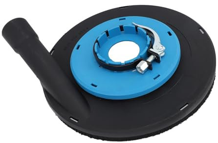 B 230L 9 Inch Angle Grinder Dust Shroud, Dust Cover for 230mm Angle Grinder Collector Attachment - Blue/Black
