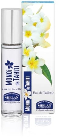 Helan Monoï de Tahiti - Parfum Femme Floral, Gourmand et Exotique, Eau de Toilette Légère à la Noix de Coco, Fleurs de Tiaré, Notes de Jasmin et Ambrées, Parfum Douce Vanille, Parfums Femme 10 ml