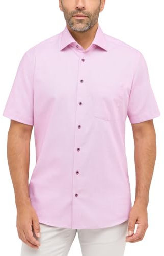 ETERNA Modern Fit Hemd Halbarm New Kent Kragen Altrosa Größe 45