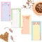 SWEETZER & ORANGE S&O Magnetic Notepads for Refrigerator 4 Pack, Sticky notes for Fridge Sets - Sticky Journals for Freezer - Magnetized memo sheets for cooler - 3.5” x 7”, 45 Pages