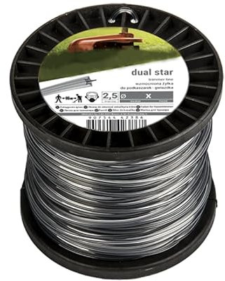 Trimmer - Filo a stella, 2,7 mm x 100 m