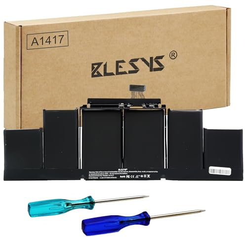 BLESYS A1417 Akku für MacBook Pro 15 Retina A1398 (Mitte 2012 Anfang 2013) Laptop [11,26V 8700mAh/98Wh]