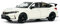 1:64 Civic Type-R FL5 2023 Druckguss Legierung Modellauto Druckguss Modellauto Sammlerstücke(weiß)