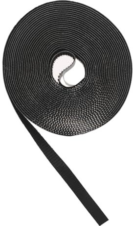 Fenster-Fliegengitter Klettband selbstklebend 5m x 9,5 mm Schwarz