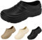 Whimsyard Zapatos De Chef Para Hombres Y Mujeres,zapatos De Chef Ortopédicos Impermeables Con Soporte Para El Arco Para Cocina,zapatos De Trabajo Antideslizantes Resistentes Al Aceite (Negro,41-42)