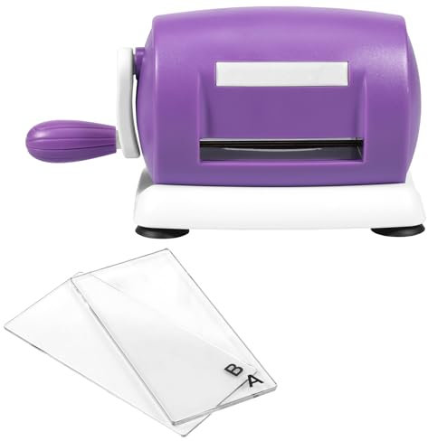 BAODBF Papierstanzer,Motivstanzer mit AB-Board,Stanzer,Ausstanzer Kinder,Loch Stanzer für Grußkarten,Einladungen,Notizbücher,Heimdekoration(Violett)