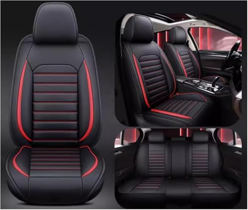 MounSgk Autositzbezüge, passend für Dacia Jogger Extreme/Logan MCV/Duster Nova, wasserdicht und rutschfest, komplettes Set von Sitzbezügen, Rot