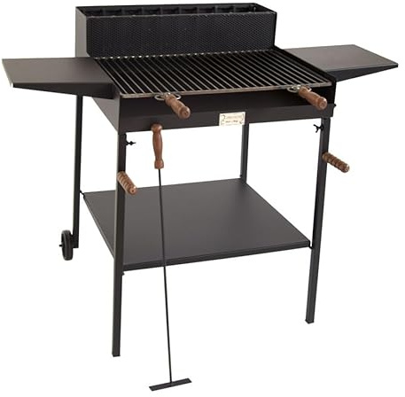 BA501-BARBECUE OLIVETO MAXI CON ALETTE A LEGNA E CARBONE CRUCCOLINI