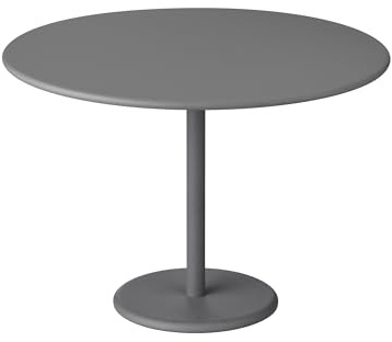 blomus Beistelltisch -Stay- | Gartentisch aus Aluminium | Farbe Warm Gray | Ø 50 x 35H cm | Outdoor Tisch mit sanft abgerundeten Kanten