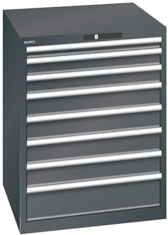 kaiserkraft | ESD-Schubladenschrank | BxTxH 717 x 725 x 850 mm | 8 Schubladen | Traglast 75 kg | anthrazitgrau