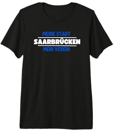 Saarbrücken Fussball Fan Stadt Verein Club Herren Damen Premium T-Shirt