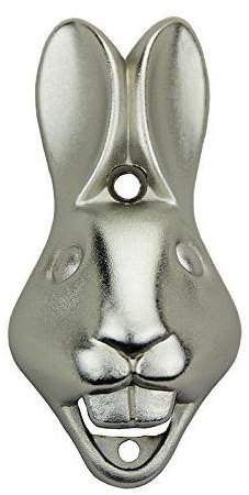Shinesline Rabbit Head Bottle Opener, Wall Mounted Beer Opener