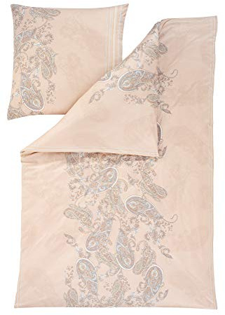Estella Mako Interlock Jersey Bettwäsche 2 teilig Bettbezug 135 x 200 cm Kopfkissenbezug 80 x 80 cm Raya 6519001-180 Sand